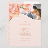 モダンフローラ結婚の写真 プログラム (正面/裏面)