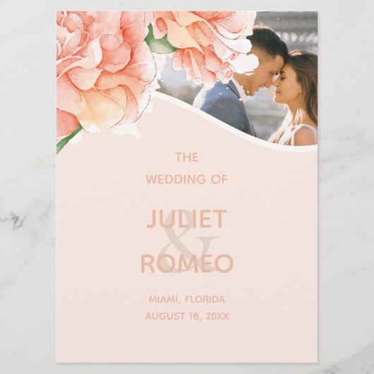 モダンフローラ結婚の写真 プログラム (正面)