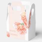 モダンフローラ結婚の感謝 フェイバーボックス (オープン)