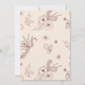 モダンフローラ結婚の 招待状 (裏面)