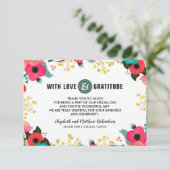 モダンフローラ結婚のThank You Photo Card サンキューカード (スタンド正面)