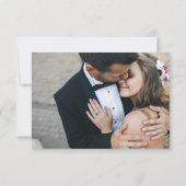 モダンフローラ結婚のThank You Photo Card サンキューカード (裏面)
