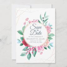 モダンフローラ結婚ズピンクローズ&ユーカリプタス