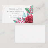 モダンフローラ結婚ズ・レッド・ローズ エンクロージャーカード (正面/裏面)