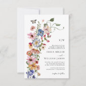 モダンフローラ結婚写真 招待状 (正面)