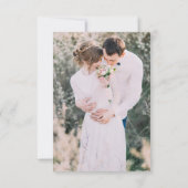 モダンフローラ結婚写真 招待状 (裏面)