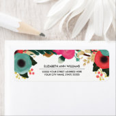 モダンフローラ結婚差出人住所ラベル ラベル (インサイチュ)