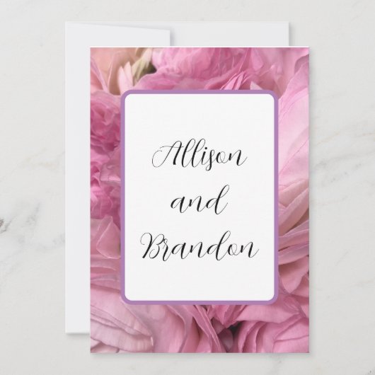 モダンフローラ結婚式招待状 招待状 (正面)