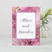 モダンフローラ結婚式招待状 招待状 (スタンド正面)