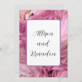 モダンフローラ結婚式招待状 招待状 (正面/裏面)