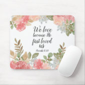 モダンフローラ聖書1ヨハネ4:19 マウスパッド (マウス)