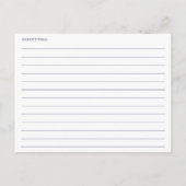 モダンフローラ航海のいかりシャワーレシピカード ポストカード (裏面)