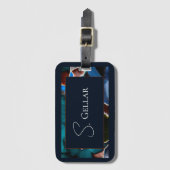 モダンフローラ荷物タグ ラゲッジタグ (正面縦)