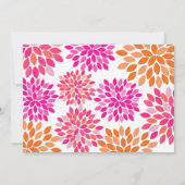 モダンフローラ菊結婚式招待状 招待状 (裏面)