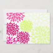 モダンフローラ菊結婚式招待状 招待状 (裏面)