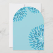 モダンフローラ菊結婚式招待状 招待状 (裏面)