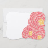 モダンフローラ菊結婚式招待状 招待状 (裏面)