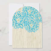 モダンフローラ菊結婚式招待状 招待状 (裏面)