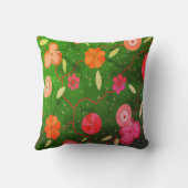 モダンフローラ装飾用クッション クッション (裏面)