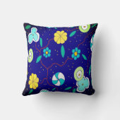 モダンフローラ装飾用クッション クッション (裏面)