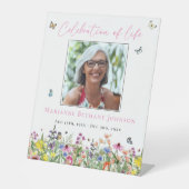 モダンフローラ記念お祝い 台座サイン (正面)