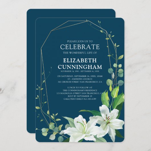 モダンフローラ記念館 招待状 (正面/裏面)