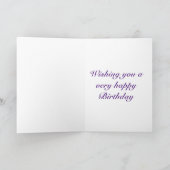 モダンフローラ誕生日カード カード (内部)