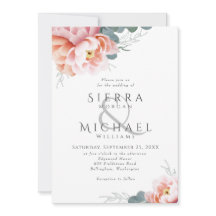 モダンフローラ赤面ピンクピーチピーチ結婚ーズ