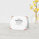 モダンフローラ1結婚周年記念カード カード (黄色い花)