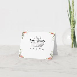 モダンフローラ1結婚周年記念カード カード