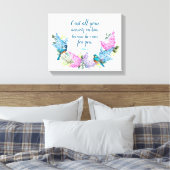 モダンフローラ1 Peter 5:7 フェイク Canvas Print キャンバスプリント (インサイチュ (寝室))