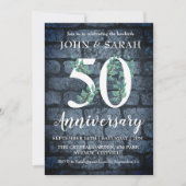 モダンフローラ50周年記念パーティの招待状 招待状 (正面)