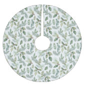 モダンフローラ ブラッシュドポリエステルツリースカート (正面)