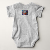 モダンフローラ ベビーボディスーツ (裏面)