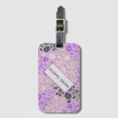 モダンフローラ ラゲッジタグ (正面縦)