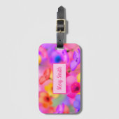 モダンフローラ ラゲッジタグ (正面縦)