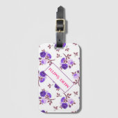 モダンフローラ ラゲッジタグ (正面縦)