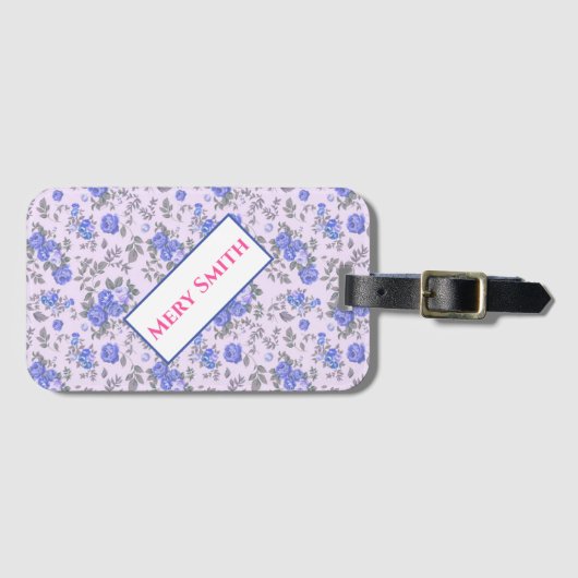 モダンフローラ ラゲッジタグ (正面横)