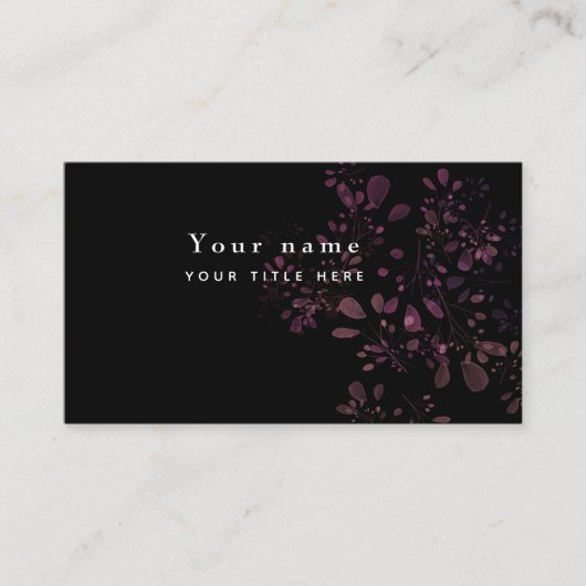 モダンフローラ 名刺 (正面)