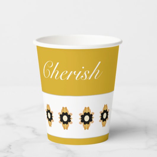 モダンフローラ 紙コップ (正面)