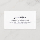 モダンフローラ |美しいロイヤリティ ロイヤリティカード (裏面)