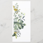 モダンフローラ |青と緑結婚の メニュー (裏面)