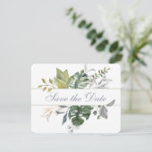 モダンフローラ |青と緑 |日付の保存 (スタンド正面)