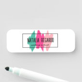 モダンブカラフルラシ線名タグ 名札 (インサイチュ)