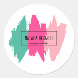 モダンブカラフルラシ ラウンドシール