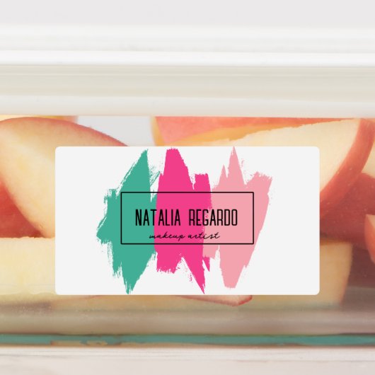 モダンブカラフルラシ ラベル (貼付)