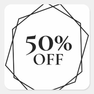 モダンブティックショップ ビジネス 50% オフ スクエアシール