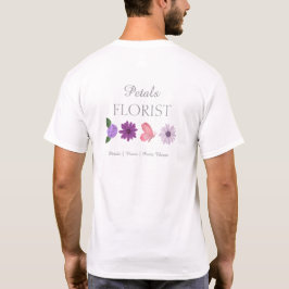 モダンブティークフラワリスト ビジネス ブランディング ユニフォーム Tシャツ