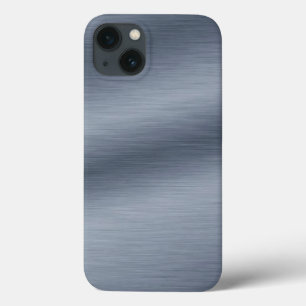 モダンブフェイクラシ鋼の背景 iPhone 13ケース