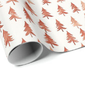 モダンブミニマル絵を描シーの木のパターン ラッピングペーパー (ロールコーナー)